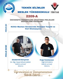 TÜBİTAK 2209-A Üniversite Öğrencileri Araştırma Projeleri Destekleme Programı Proje Kabülü